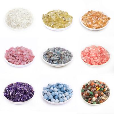 China The Rough Crushed Volume Crystal Chips Tumbled Stone Gravel Crystal Healing China Natural Clastic Rock Garden for sale