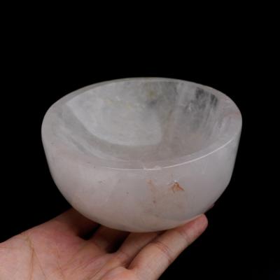 China China Natural Raw Alchemy Quartz Crystal Clear Amethyst Rose Stone Rose Quartz Candy Crystal Bowl for sale