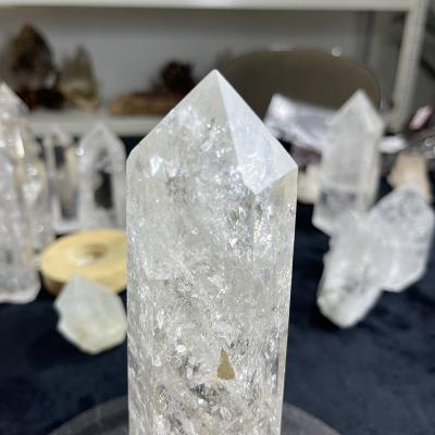 China Wholesale Gift China Crystal Clear Quartz Crystal Terminated Raw Natural Healing Points for sale