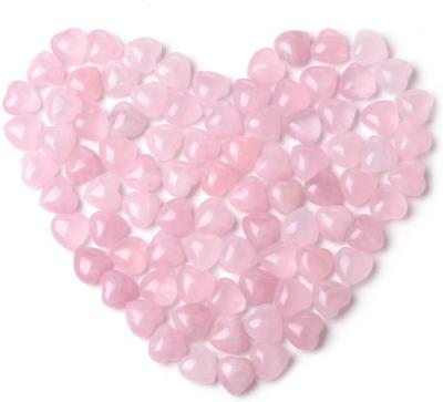 China 2021 China Hot Sale Rose Quartz Heart Stone Puffy Shaped Love Palm Stone For Decoration for sale