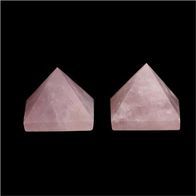 China Cheap Rose Quartz Glass Pyramid Custom laser engraving 3d Logo Crystal Glass Pyramid For Paperweight from China wholesale for sale