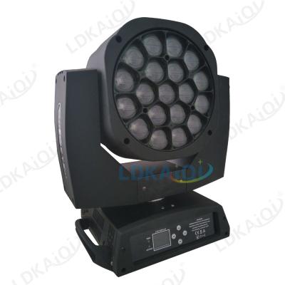 China Stage DJ Lighting Equipments 19x15w Rgbw 4in1 K10 Bee Eye Led Moving Head Light Led Stage Light With Zoom for sale