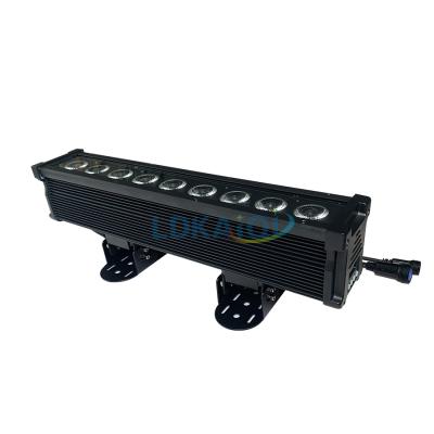 China HOTEL DJ lights led bar DMX 512 pixel wash bar ip65 9pcs*10w outdoor 4in1 rgbw led wall washer light for sale