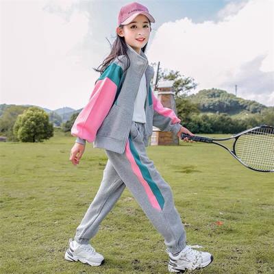 China SE1307 2021 kids casual fashion toddler girls modern autumn spring clothing sets hoodies shirts and sport pants for sale