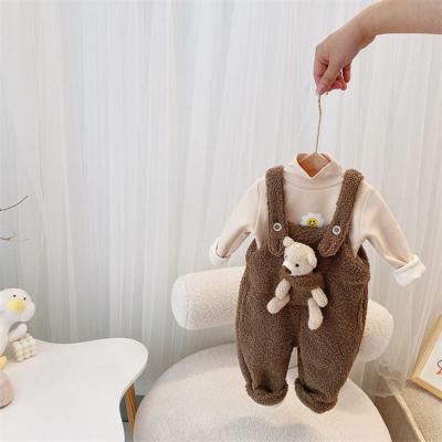 China SE1289 Breathable Newborn Baby Winter Clothes Overalls Babies Cotton Canvas Romper Infant Clothing for sale