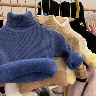 China SE1202 Boys and Girls Cashmere Turtle Neck Sweater Knitwear Viable Casual Sweater For Kids Simple Sweater for sale