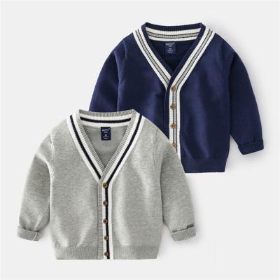 China School uniform SE6970 long sleeve sustainable school cardigan design kids boys fall sweater for sale