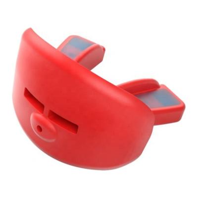 China GEL Shock Tech Mouth Guard Black Boxing Mouth Guard Red Blue Sporting Mouthguard HC-M012 for sale