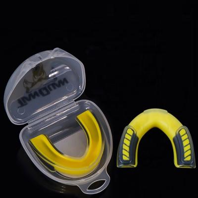 China Manufacturer Custom Print Logo Wholesale Sporting Mouth Guard GEL Shock Technology HC-M001 for sale