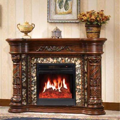 China wood and resin indoor electric mantel fireplace for decoration and heating AD618+U28W for sale