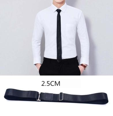 China Hotting Business Style Adjustable Elastic Shirt Stays Lock Belt Shirt Holder Folded Shirt Stays Belt For Women Men for sale