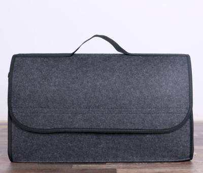 China Car Felt Fabric Collapsible Folding Storage Box Tools Car Trunk Organizer Case for sale