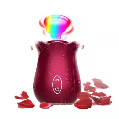 China New Hot Sale Vibration Sex Pleasure Waterproof Silicone Clit Sucking Sucker Rose Vibrator Toy Women Nipple Stimulator Vibrator Sex Clit for sale