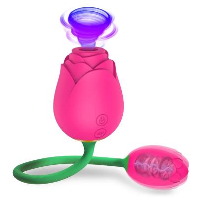 China New Hot Sale Vibration Sex Pleasure Waterproof Silicone Vibrator Sex Toys For Woman Nipple Stimulator Clit Sucker Rose Vibrator for sale