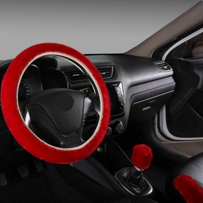 China winter suede steering wheel cover best selling universal steering wheel cover best selling car steering wheel cover for sale