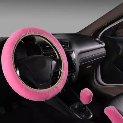 China perfectly fit skid steering wheel cover, factory direct heating steering wheel cover, specializing in export steering wheel cover for sale