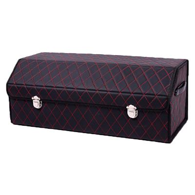 China Foldable Car Trunk Storage Bag with Competitive Price, Leather Car Trunk Organizer, Professional Car Trunk Cover for sale