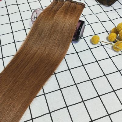 China 100% Weft Color #30 100%Virgin Remy Full Cuticle Human Hair Full Cuticle Weft Perfect Grade Virgin Hair SEAMLESS HAIR for sale