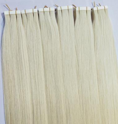 China The Most Popular Color 100% #60 Grade 100%Virgin Remy Human Hair Full Cuticle Human Hair HAIR Tape In for sale