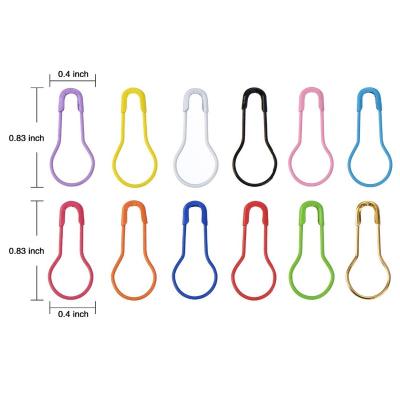 China Other 22mm Iron Bulb Tag Safety Pin Colored Pear Shaped Safety Pin for sale