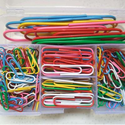 China School School Binding Supplies / School Office Color Coated Paper Clips for sale