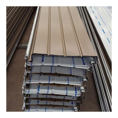 China Modern Competitive Price New Design Al-MG-Manganese Alloy Seam Metal Standing Roofing System For Sale for sale