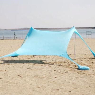 China Extended Type 210*210cm Easy Installation UV50 Sun Shelter Outdoor Picnic Camping Canopy Sunshade Beach Tent for sale