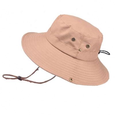 China Character Customize Fisherman Hat Summer Protection Safari Cap Outdoor Hunting Bucket UV Hat for sale