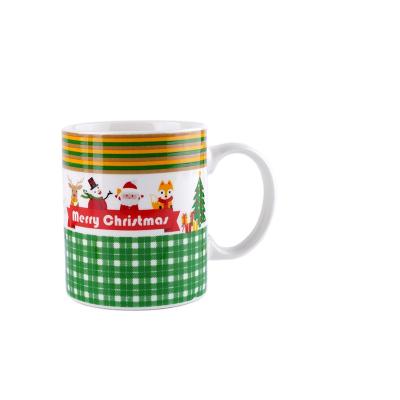 China Disposable Christmas Disposable Decal Customized Logo Kit Ceramic Mug For Milk Mug Tea Cup for sale