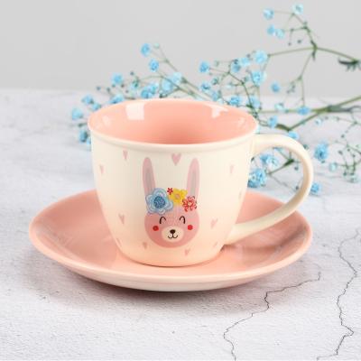 China Sustainable Functional Custom Ceramic Coffee Cup Daily Use OEM Coffee Cup And Saucer for sale