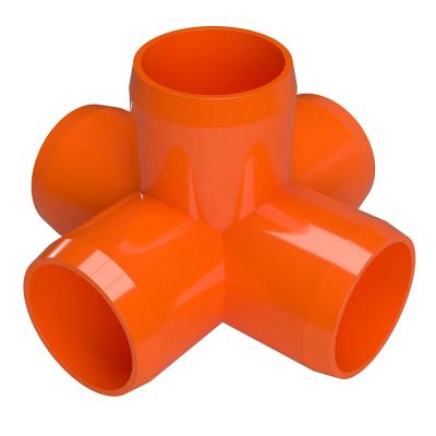 China Furniture etc. 5-Way 1 Inch PVC Fitting, PVC Elbow Fittings PVC Pipe Connectors - Build Heavy Duty Furniture Grade For 1 Inch PVC Pipe, White for sale