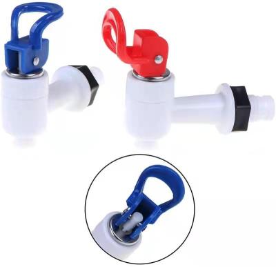 China Blue sense taps and red water dispenser tap set - internal wire plastic spigot. for sale