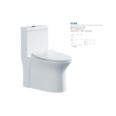 China Double-flush European Standard Ceramic One-piece Sanitary Ware Ceramic Material WC Toilet for sale