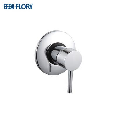 China With Slide Bar Round Plate Brass Concealed Shower Faucet Valve with 1 Outlet Option for sale