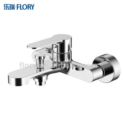 China With High Quality Single Handle Slide Bar Brass Body Chromed Outdoor Bathtub Faucet Mixer Tap for sale