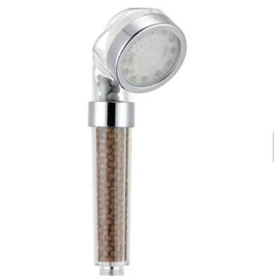 China Round Needle Free Vitamin C Filter Temperature Led Hand Held Shower Head for sale