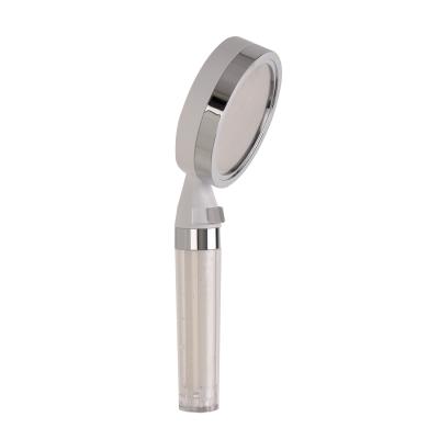 China Without Diverter Stainless Steel Face Plate Hand Shower With Mineral Stone Filter for sale