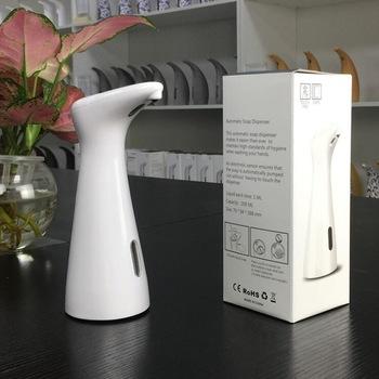 China Modern Modern ABS White 200ml Deck Mounted Automatic Liquid Soap Dispenser for sale