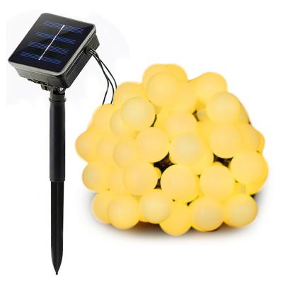 China LANDSCAPE Ningbo 100 Led Waterproof Christmas Garden led solaire exterieur Decor Round Solar Power Led String Light with 8 lighting Model for sale