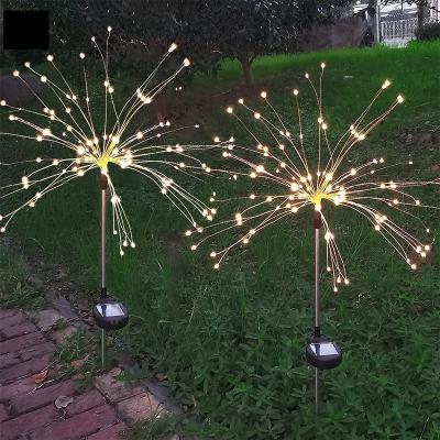 China Garden Firework outdoor decoration solar powered led copper wire string lights 150 LED IP44 for for Garden Lawn, Patio, Yard, Garden for sale