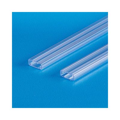 China Customizable PVC Size Clear Square Tube PS IC Packing Anti Static Hose for sale