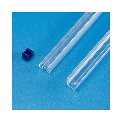 China Customizable Plastic PVC Extrusion Anti Static Height IC Plastic PVC Transparent Tubes for sale