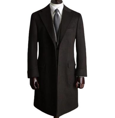 China Custom Made Cashmere Men's Breathable Slim Fit Winter Overcoat for sale