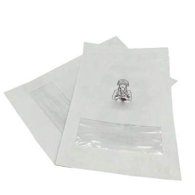 China Recyclable Custom Plastic Printing Food Packaging Three Side Seal Bag With Ziplock for sale