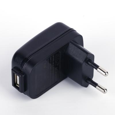 China Mobile Phone EU Plug 5V 1A 1.5A 2A USB Power Adapter With CE ROHS for sale