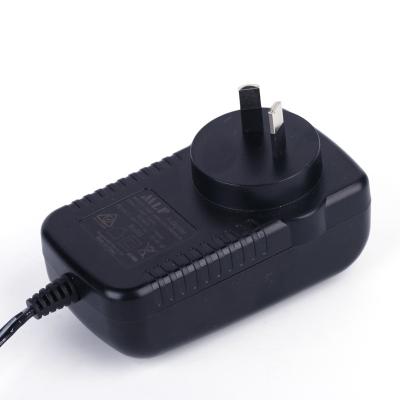 China Fireproof PC Input 100-240v 24v 2a AC DC Power Adapter With SAA RCM Approved for sale