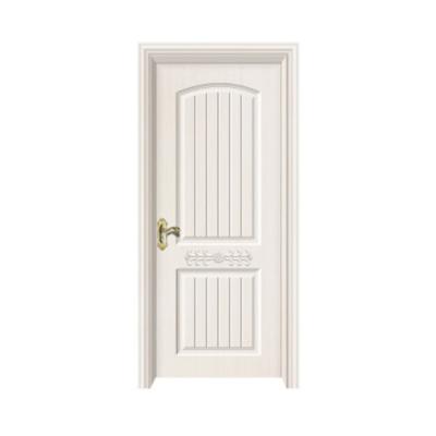 China Anti-Theft Cheap Price Plywood Door Plate Material Fiberboard Wooden Door Simple Fortified Door for sale