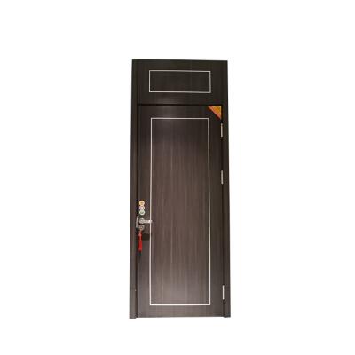 China Anti-Theft Fiberboard Sheet Material Wood Doors 25/30mm Door Frame Plate Thickness  Deign Price wooden door for house for sale