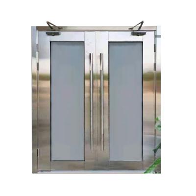 China Fire prevention Wholesale Price Fire-resistant Glass Door 0.8-1.2mm Door Leaf Plate Thickness 60 Glass Fire Door for sale