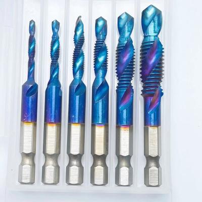 China Metal Cutting Hexagon Drill M3 Tap Inline Compound Chamfering Tap To M10 Tool Tap for sale